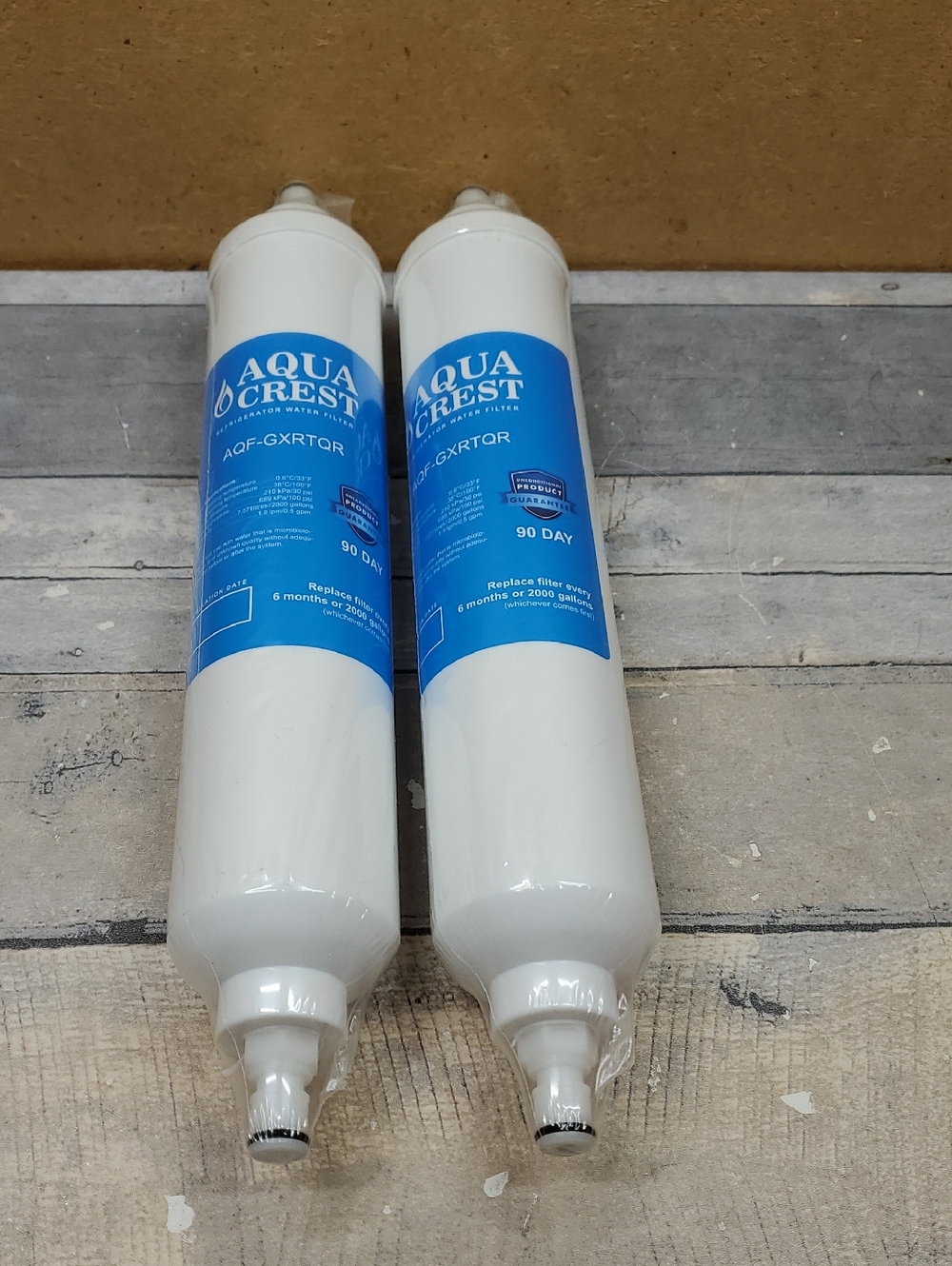 AQUA CREST GXRTQR Inline Water Filter AQF-GXRTOR  Set of 2 NIP